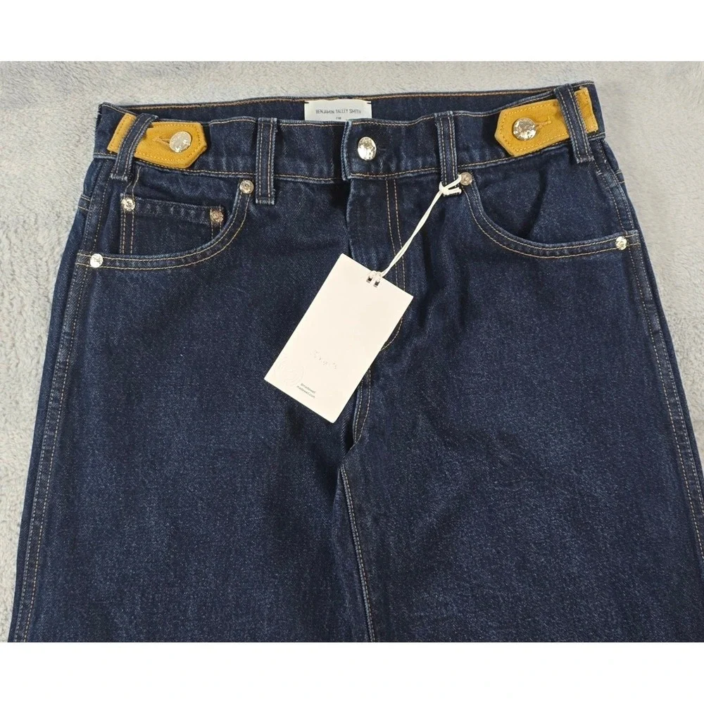 Benjamin Talley Smith 27 Madewell Women Coolidge Indigo Wide Leg Low Rise Jeans
